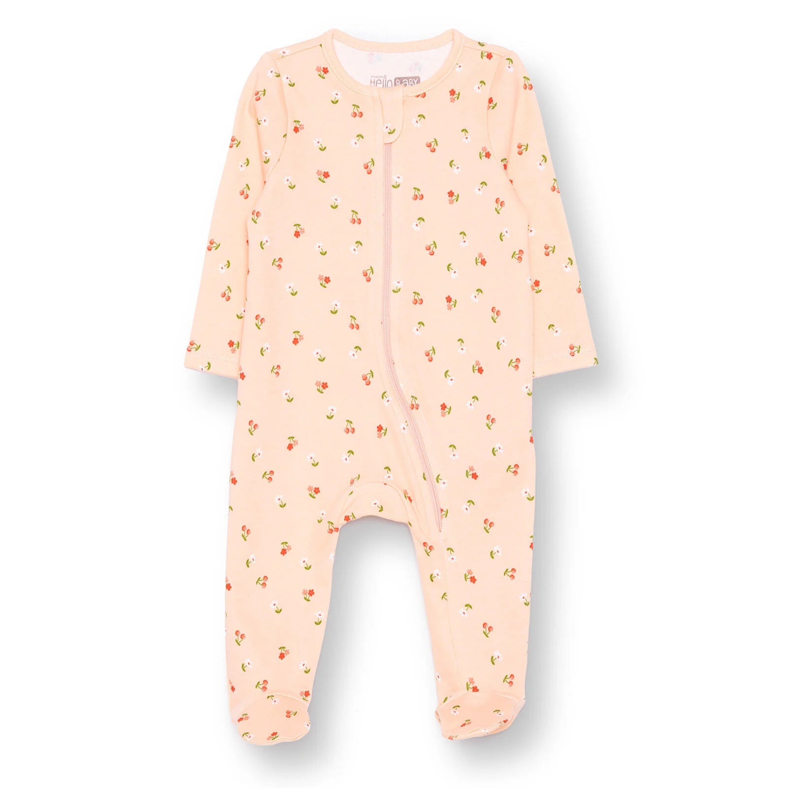 HelloBaby Newborn Footed Jumpsuit - Salmon - ebebek - Black Friday