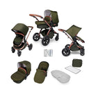 Outlet - Ickle Bubba Stomp V4 2 In 1 Carrycot & Pushchair - Bronze - Ickle Bubba - ebebek