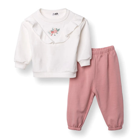 HelloBaby Forest Flower Blouse - Trousers - Ecru Ecru - ebebek