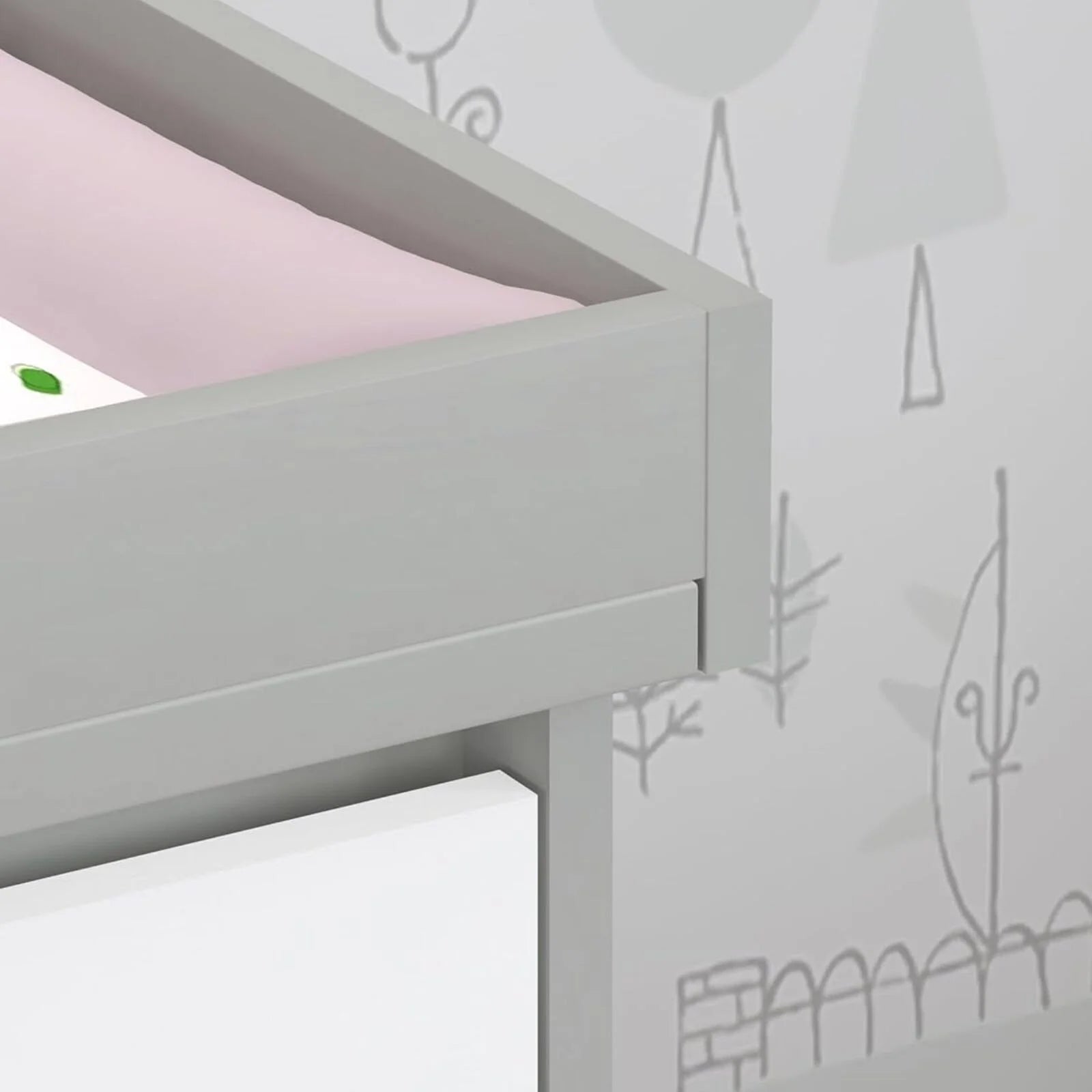 Shefa Kids 880 Baby Changing Unit - Grey/White - ebebek - Black Friday