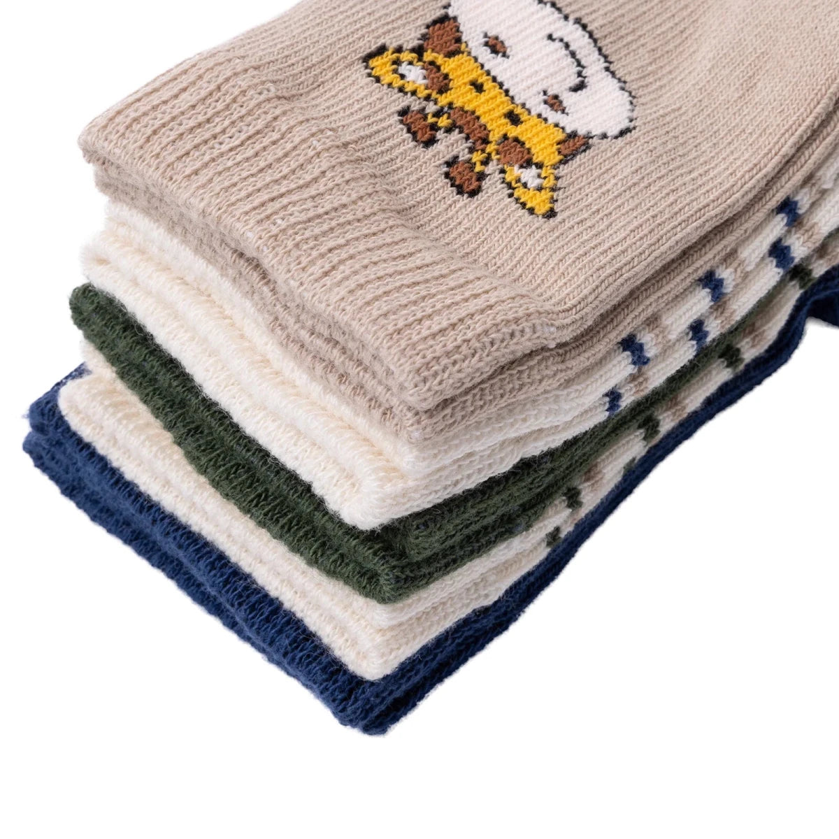 Baby Boy 5 - Pack Ankle Socks Animal Print - Brown Brown - ebebek