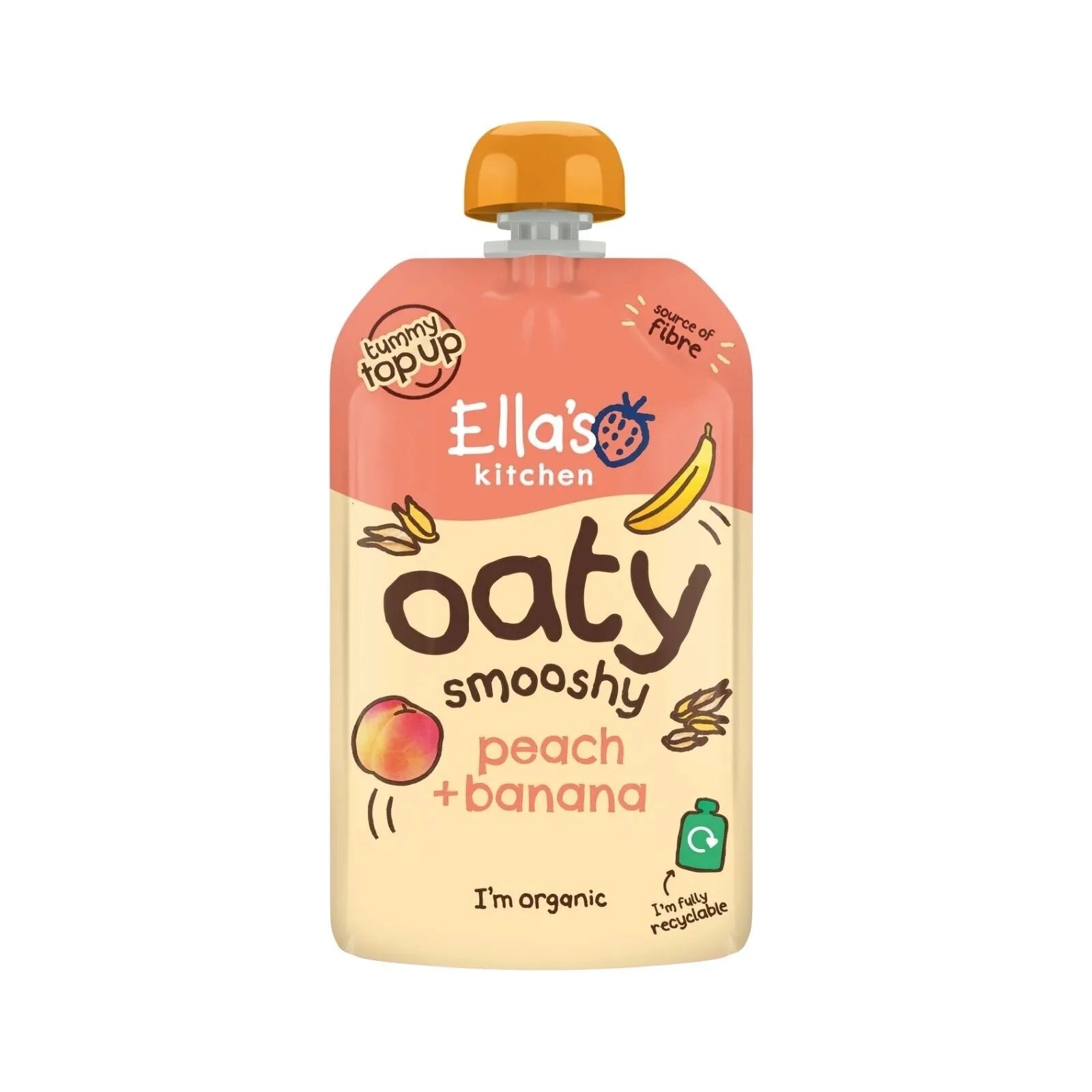 Ella's Kitchen Peach & Banana Oaty Smooshy 12+ months 360g (4x90g) - ebebek - Black Friday