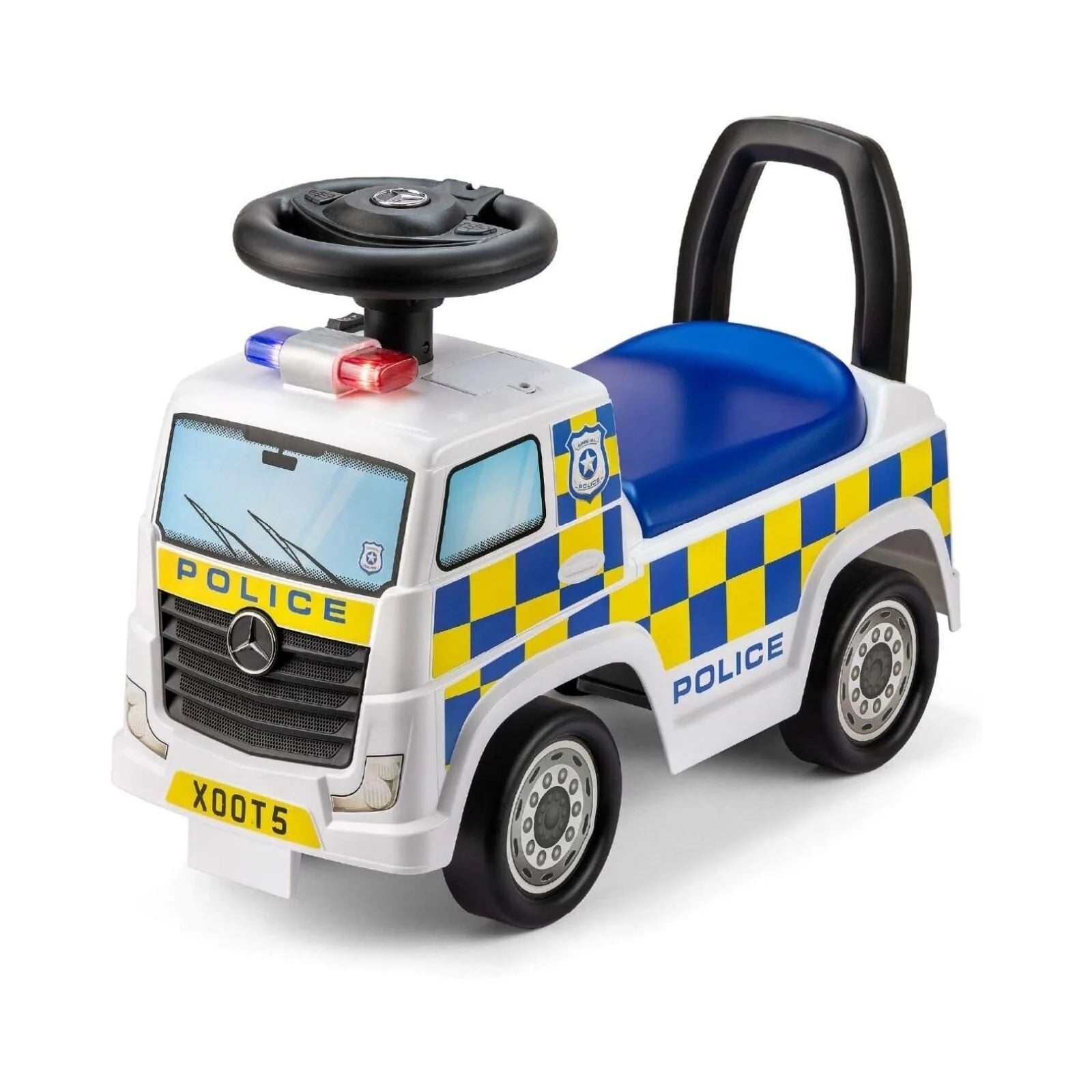 Xootz Mercedes - Benz Police Foot - to - Floor Ride On - White - ebebek - Black Friday