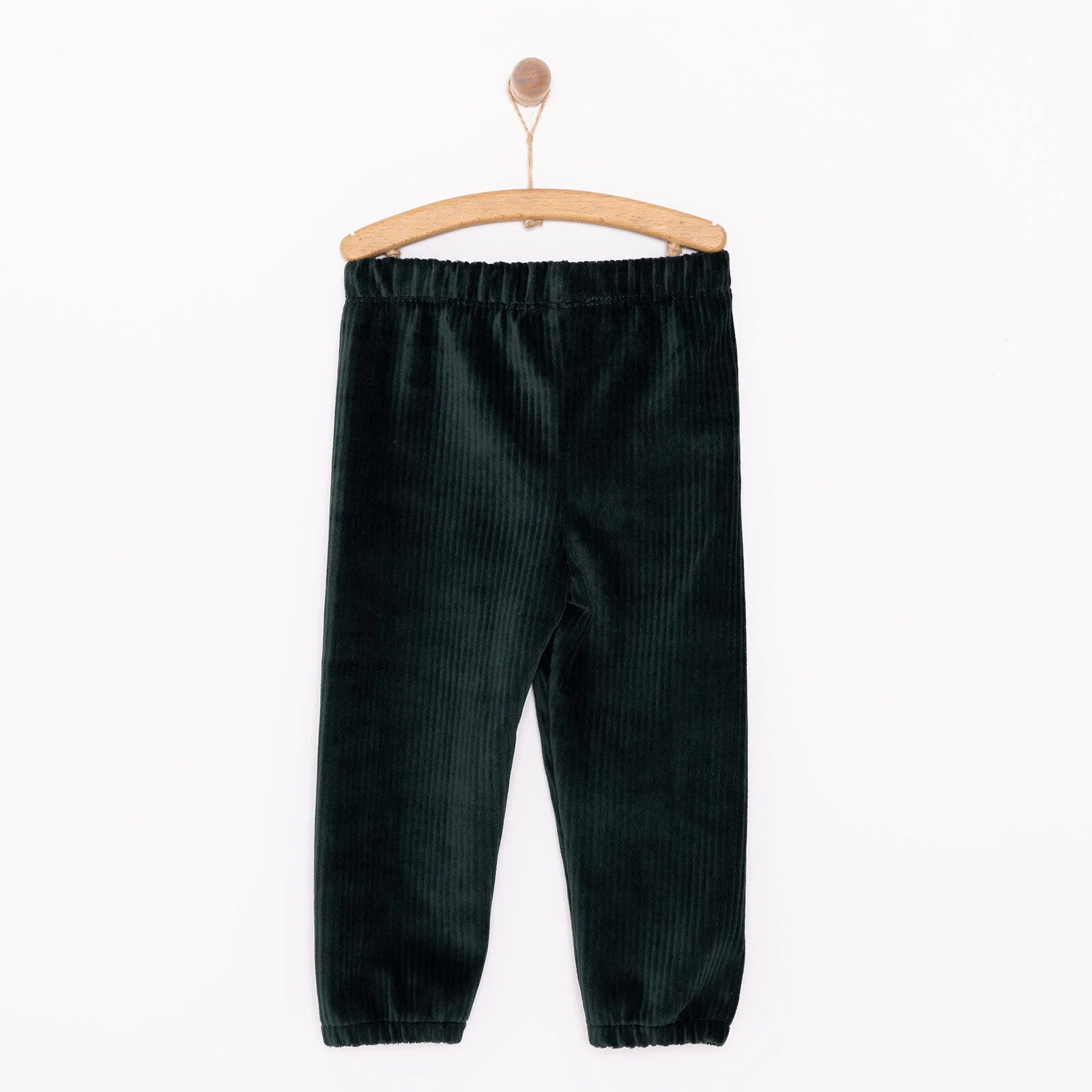 HelloBaby Basic Boy Velvet Joggers - Dark Green - ebebek - Black Friday