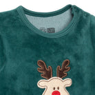HelloBaby My First Christmas Newborn Unisex Velvet Footed Jumpsuit - Green - ebebek - Black Friday