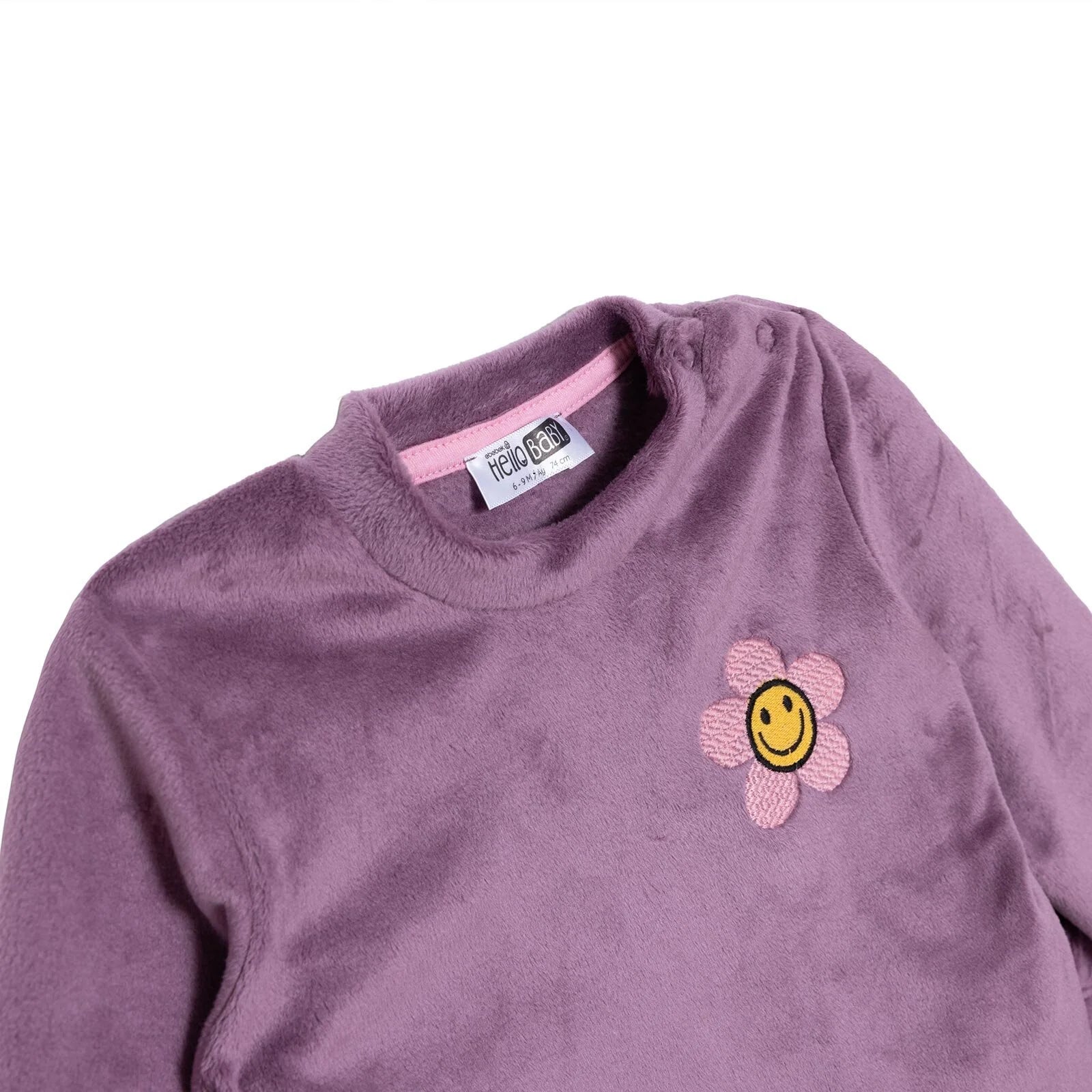 HelloBaby Velvet Pyjamas - Purple - ebebek - Black Friday