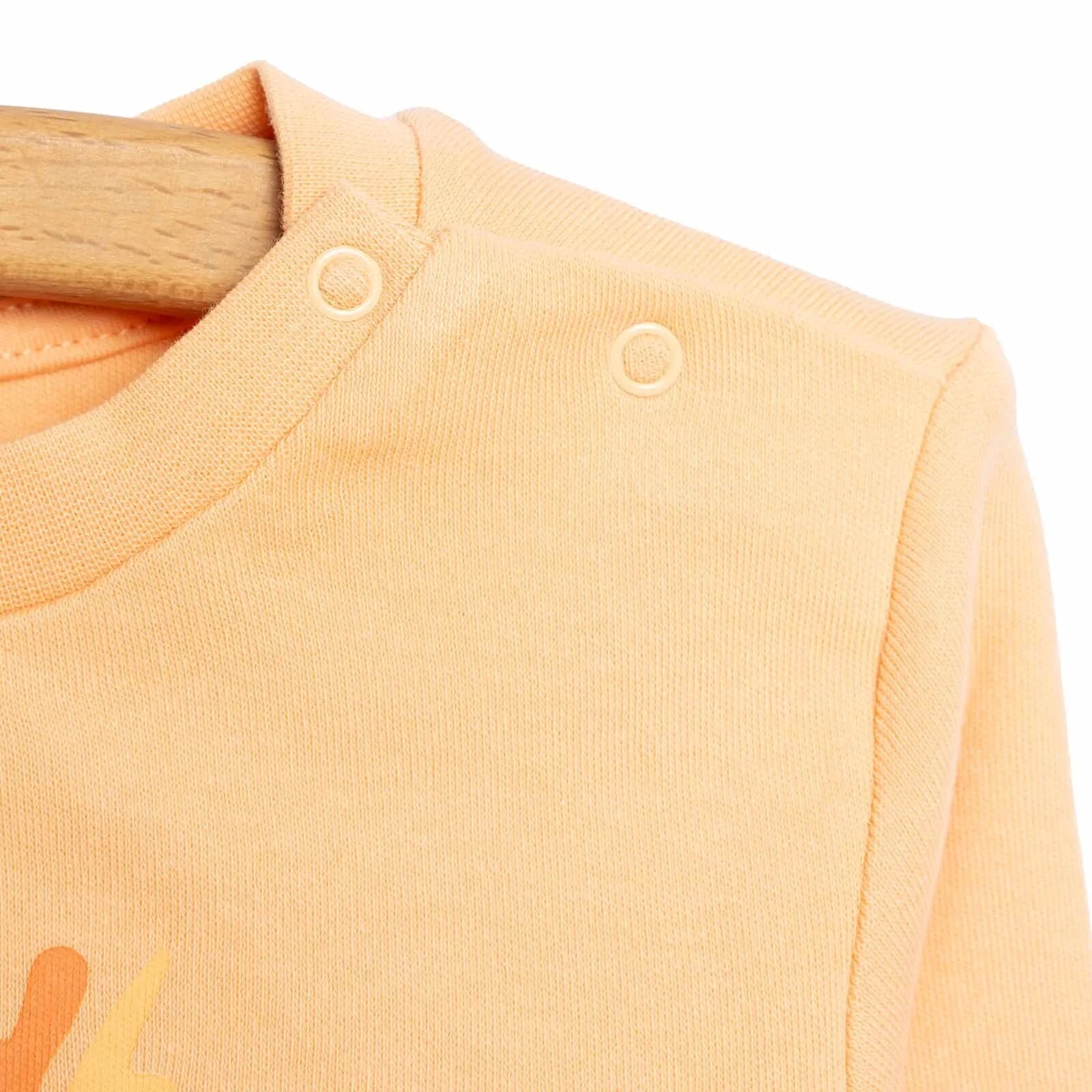 HelloBaby Basic Girl Text Printed Jogging Set - Orange - ebebek - Black Friday