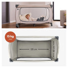 Hauck Sleep N Easyfold Travel Cot - Dark Grey Dark Grey - ebebek - Christmas