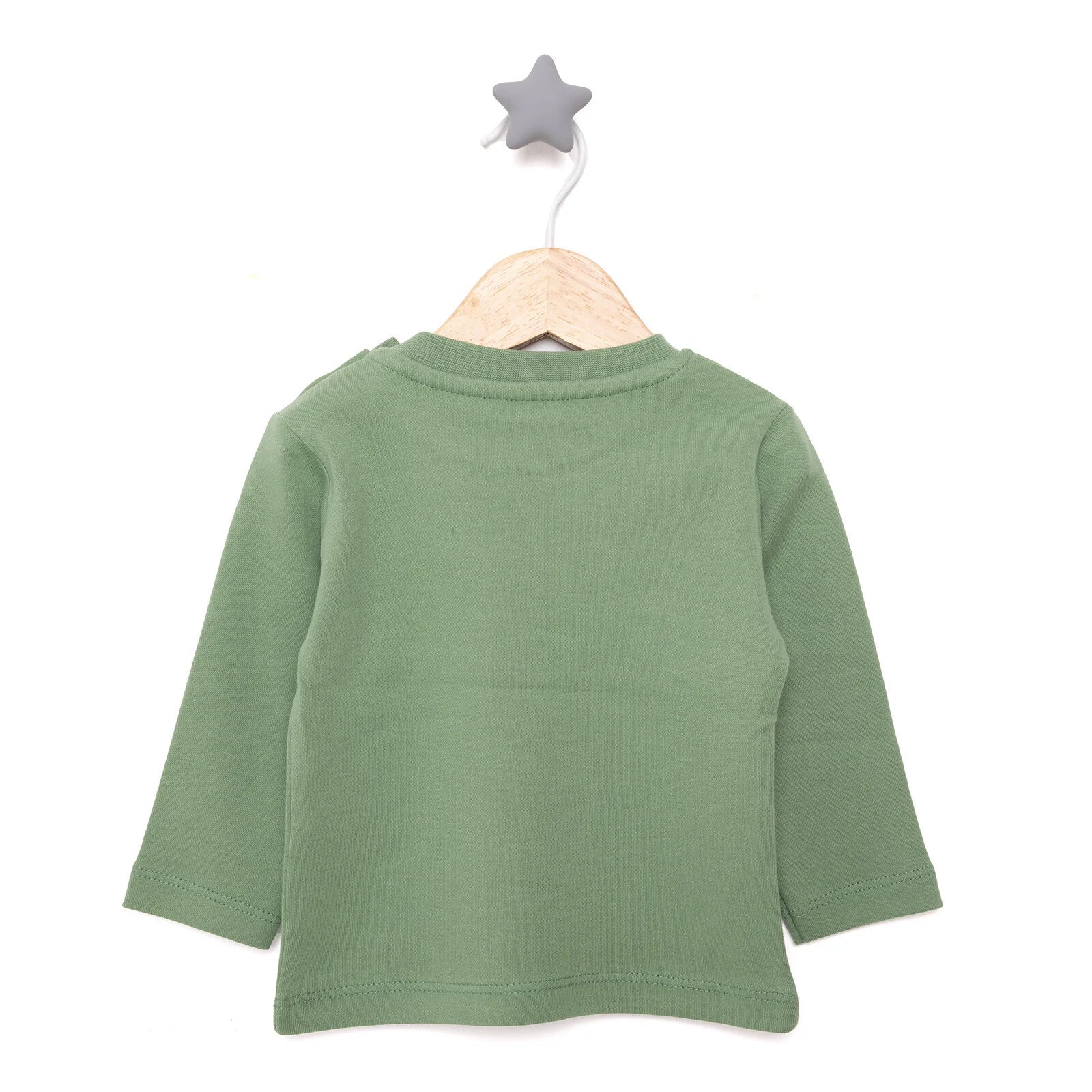 HelloBaby Basic Interlock Long Sleeve T-shirt - Green - ebebek - Black Friday
