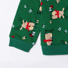 HelloBaby Christmas Baby Boy Snow Party Ejogging Set - Green Printed - ebebek - Black Friday