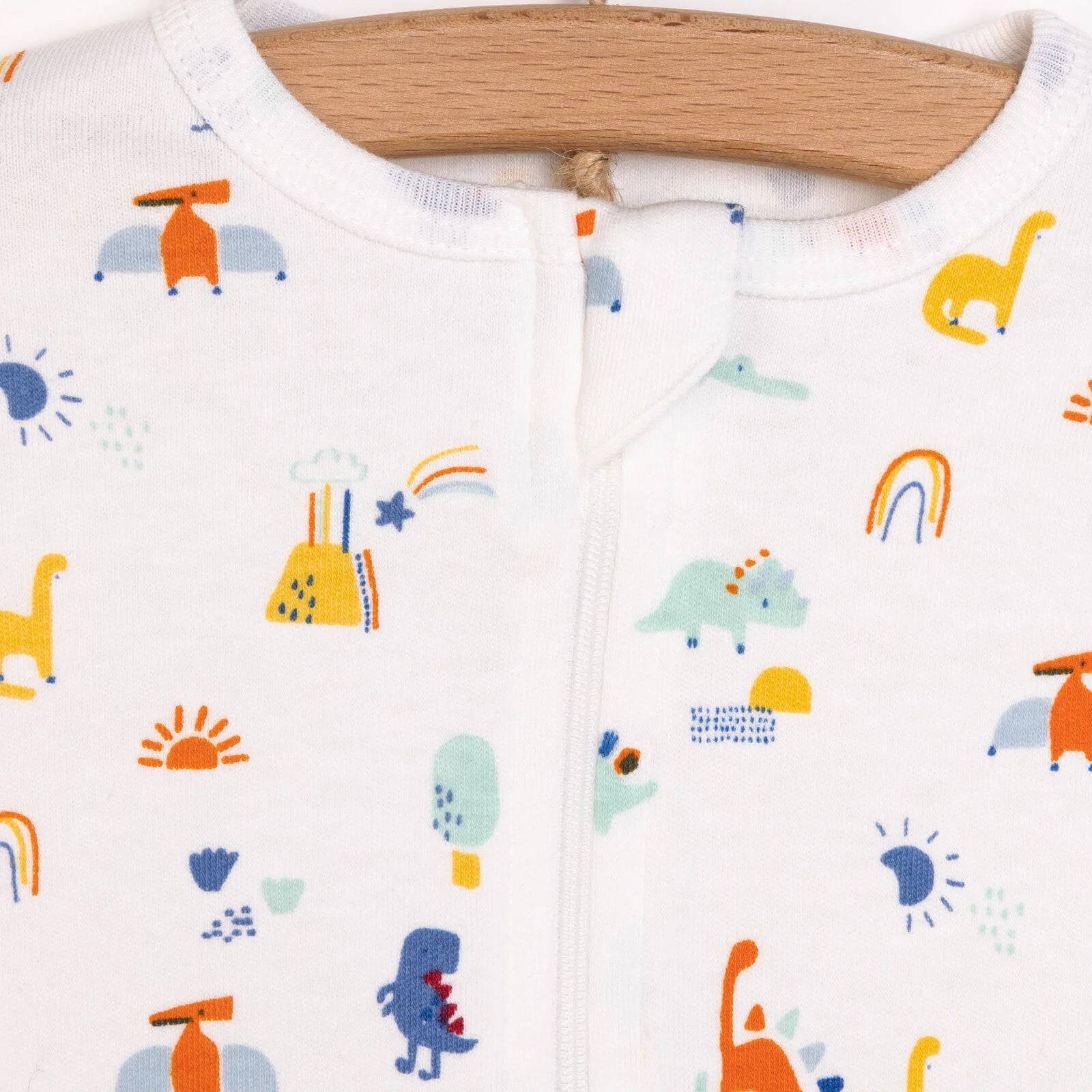 HelloBaby Newborn Baby Boy Footed Jumpsuit - Ecru - ebebek - Black Friday