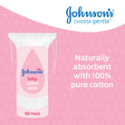 Johnson's Baby Cotton Pads 50 pads - ebebek - Black Friday