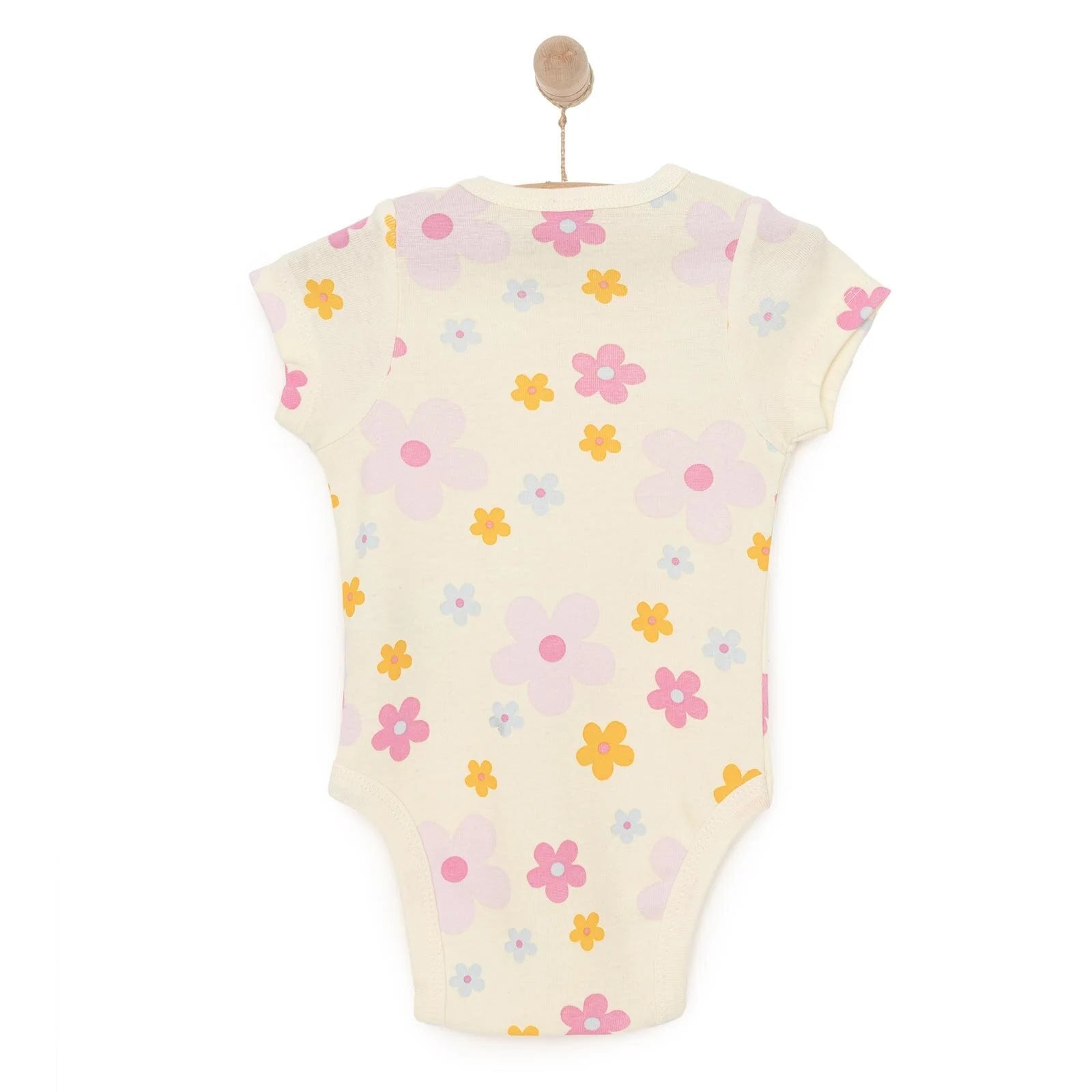 HelloBaby Baby Girl Short Sleeve Bodysuit - Yellow - ebebek - Black Friday