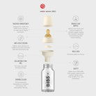 BIBS Baby Glass Bottle Complete Set Latex 110ml - Ivory - ebebek - Black Friday