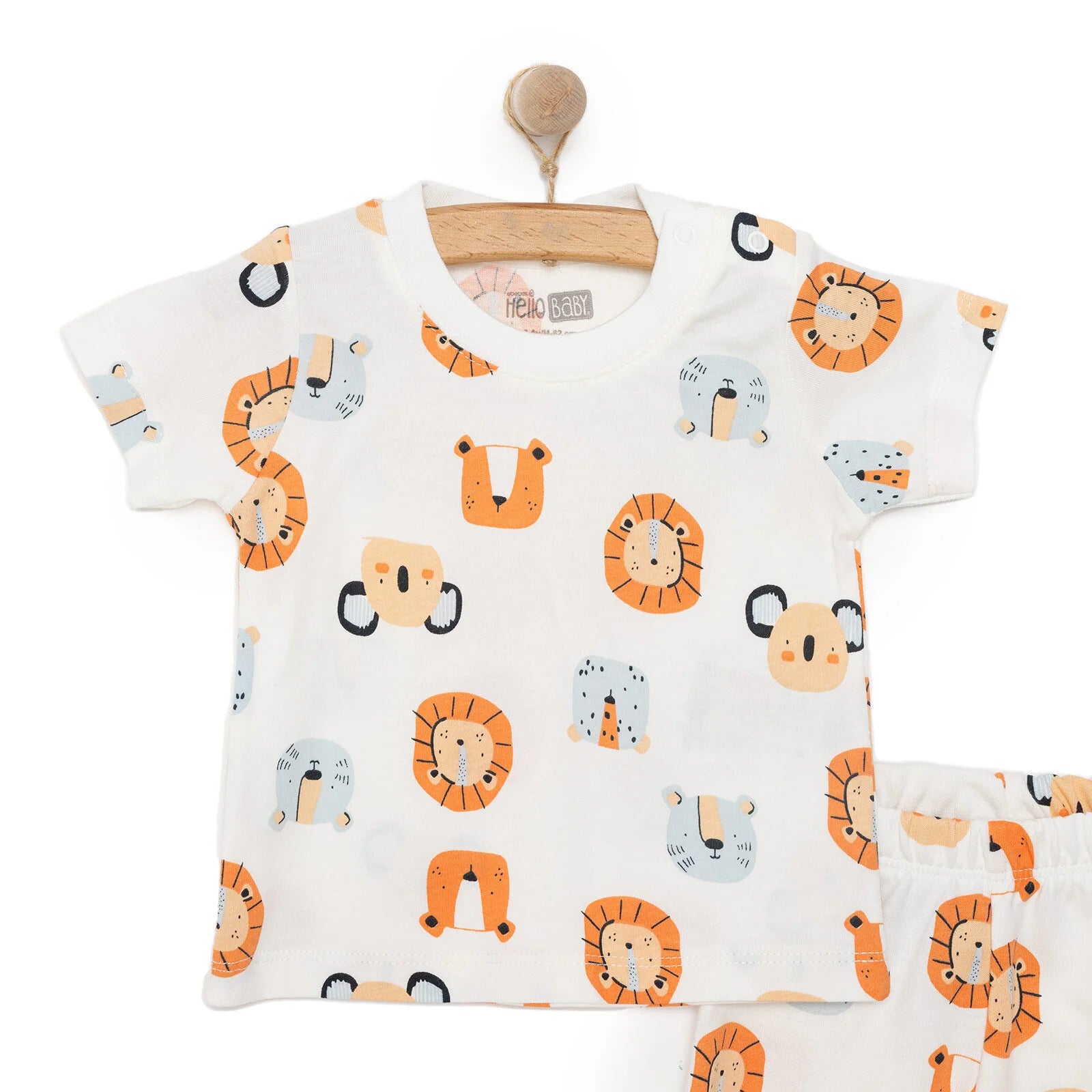 HelloBaby Boy Tshirt - Short - Ecru - ebebek - Black Friday