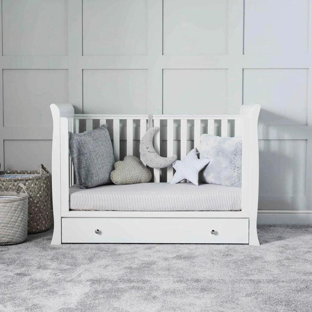Ickle Bubba Snowdon 4 - in - 1 Mini Furniture Set Fibre Mattress 3 pcs - White - Ickle Bubba - ebebek