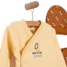 HelloBaby Newborn Baby Top - Hat - Footed Bottom - Beige - ebebek - Black Friday