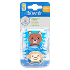 Dr. Brown's Prevent Soothers Animal Faces 6 - 18 months Assorted - Blue - ebebek - Black Friday