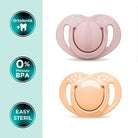 Mamajoo Orthodontic Soothers with Steriliser Box 12+ months Pack of 2 - Powder Pink & Blush - ebebek - Black Friday