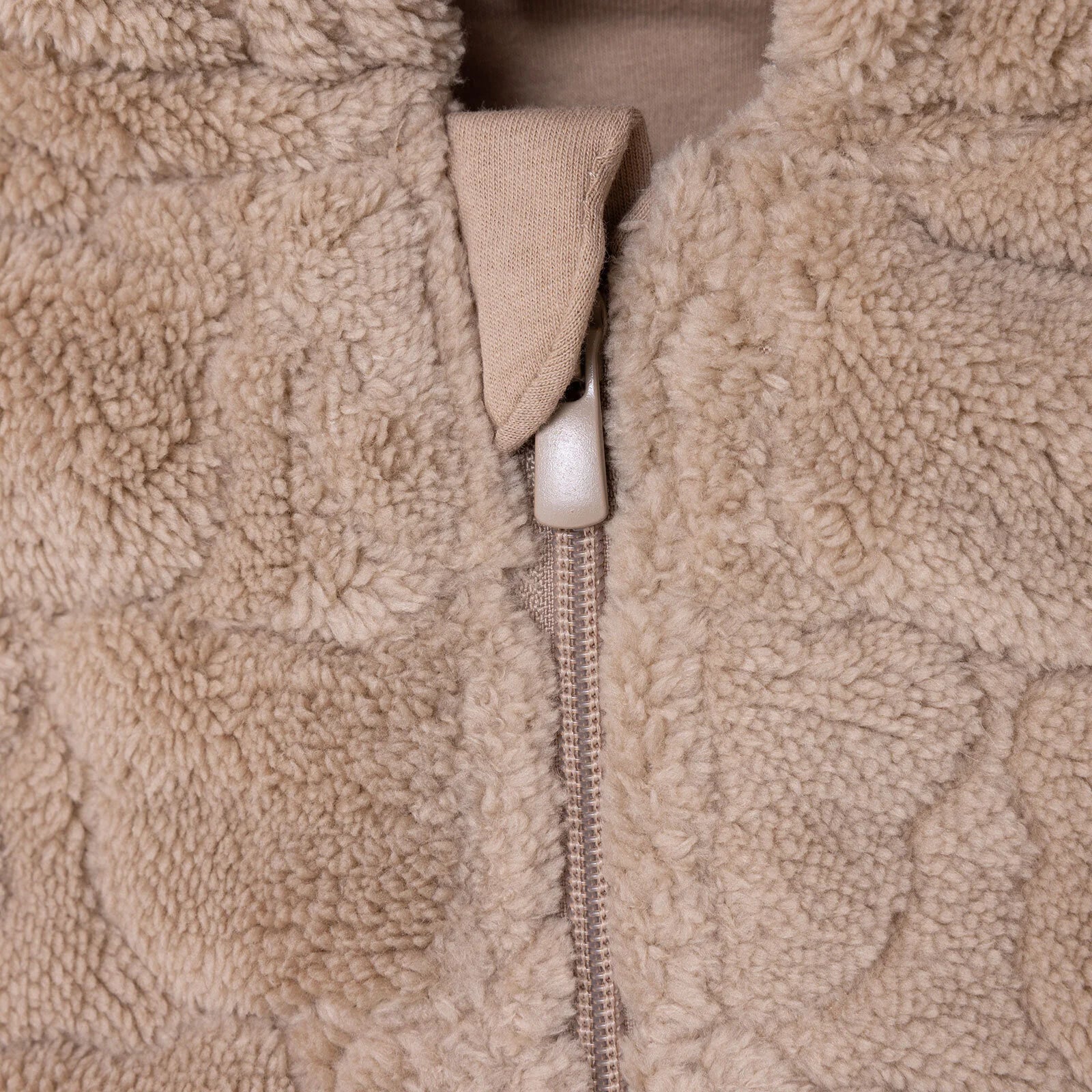 Midimod Newborn Welsoft Footless Jumpsuit - Beige - ebebek - Black Friday