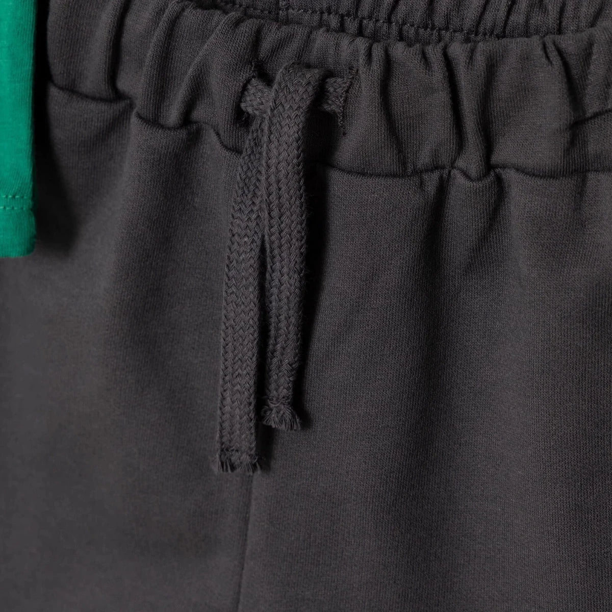 HelloBaby Boys T-shirt - Short Numbers Lace - up LITTLE SPORTS V - Neck Short Leg Short Sleeve - Dark Green Dark Green - ebebek