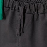 HelloBaby Boys T-shirt - Short Numbers Lace - up LITTLE SPORTS V - Neck Short Leg Short Sleeve - Dark Green Dark Green - ebebek