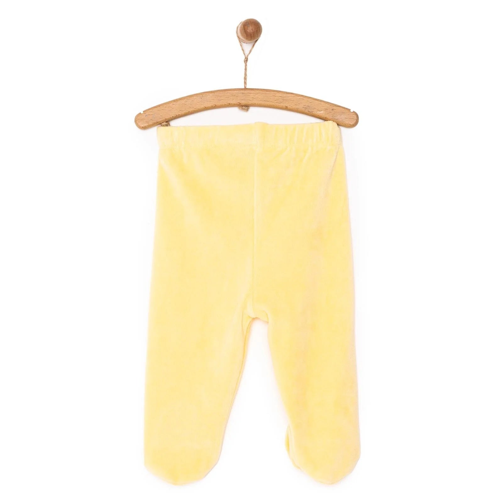 HelloBaby Girl Velvet Footed Bottom - Yellow - ebebek - Black Friday