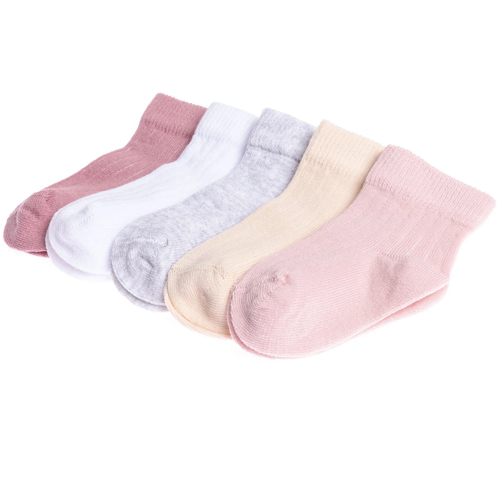 HelloBaby Baby Girl Socks 5 Pcs - Light Rose - ebebek - Black Friday