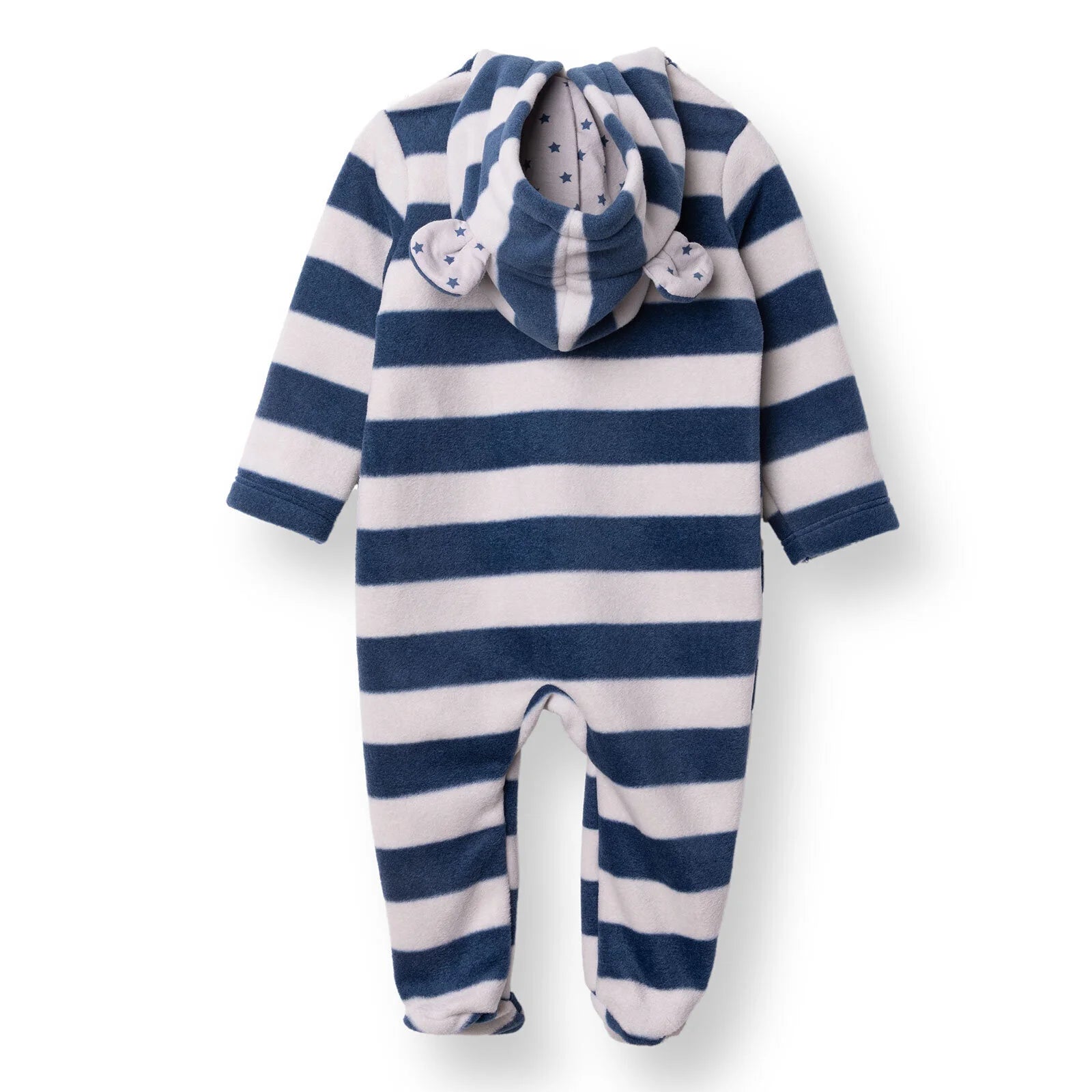 HelloBaby Newborn Polar Footed Jumpsuit - Navy Printed - ebebek - Black Friday