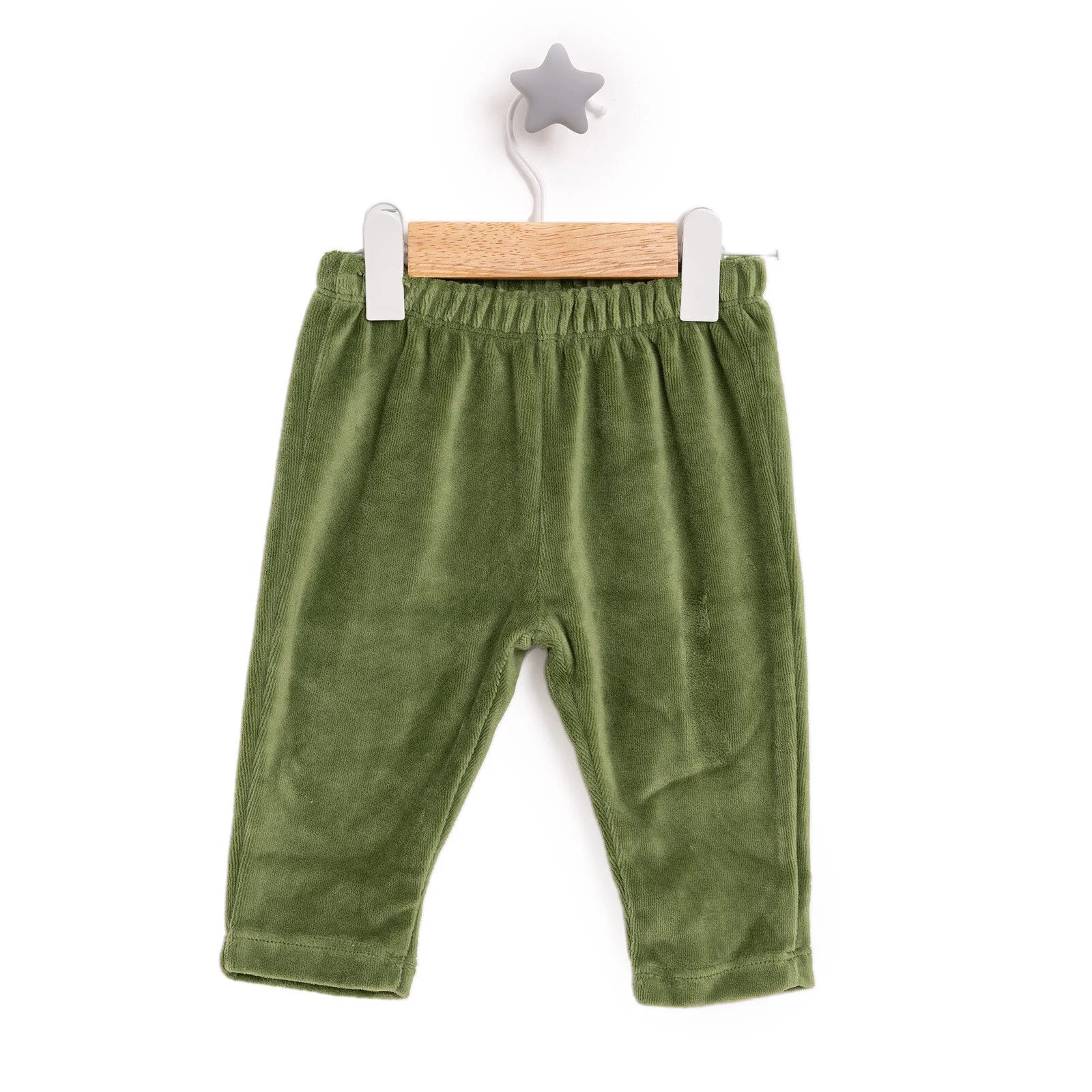 HelloBaby Basic Velvet Joggers - Dark Green - ebebek - Black Friday