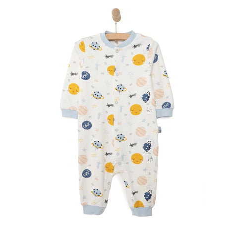 HelloBaby Newborn Boy Jumpsuit - Ecru Ecru - ebebek