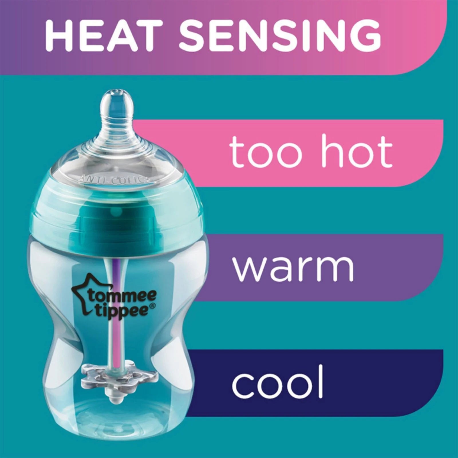 Tommee Tippee Advanced Anti - Colic Bottle Sky 260ml Pack of 3 - ebebek - Black Friday