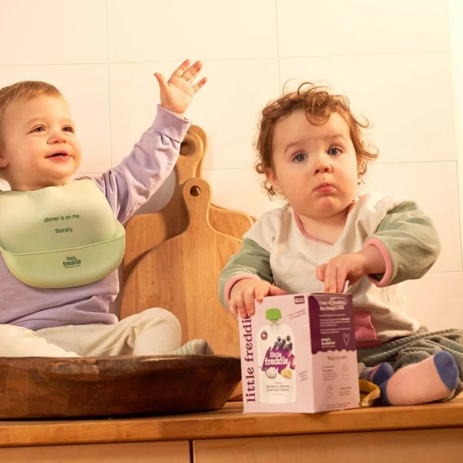 Little Freddie Organic Blueberry & Banana Yoghurt Baby Food Pouch Multipack 6+ months 600g (6x100g) - ebebek - Black Friday