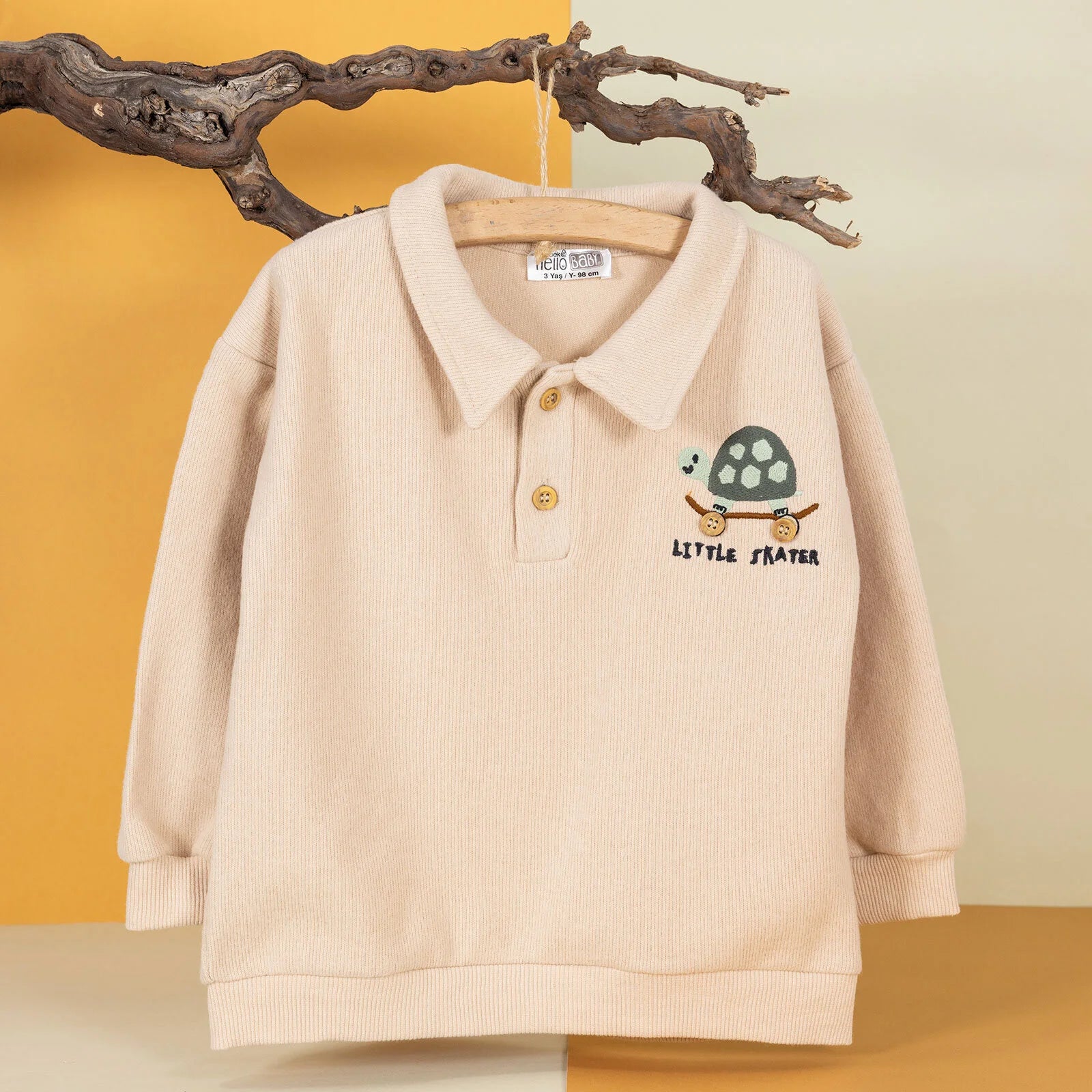 HelloBaby Little Dog Baby Boy Joggers - Beige - ebebek - Black Friday