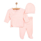 HelloBaby Newborn Organic Wrapover Top - Hat - Light Pink - ebebek - Black Friday