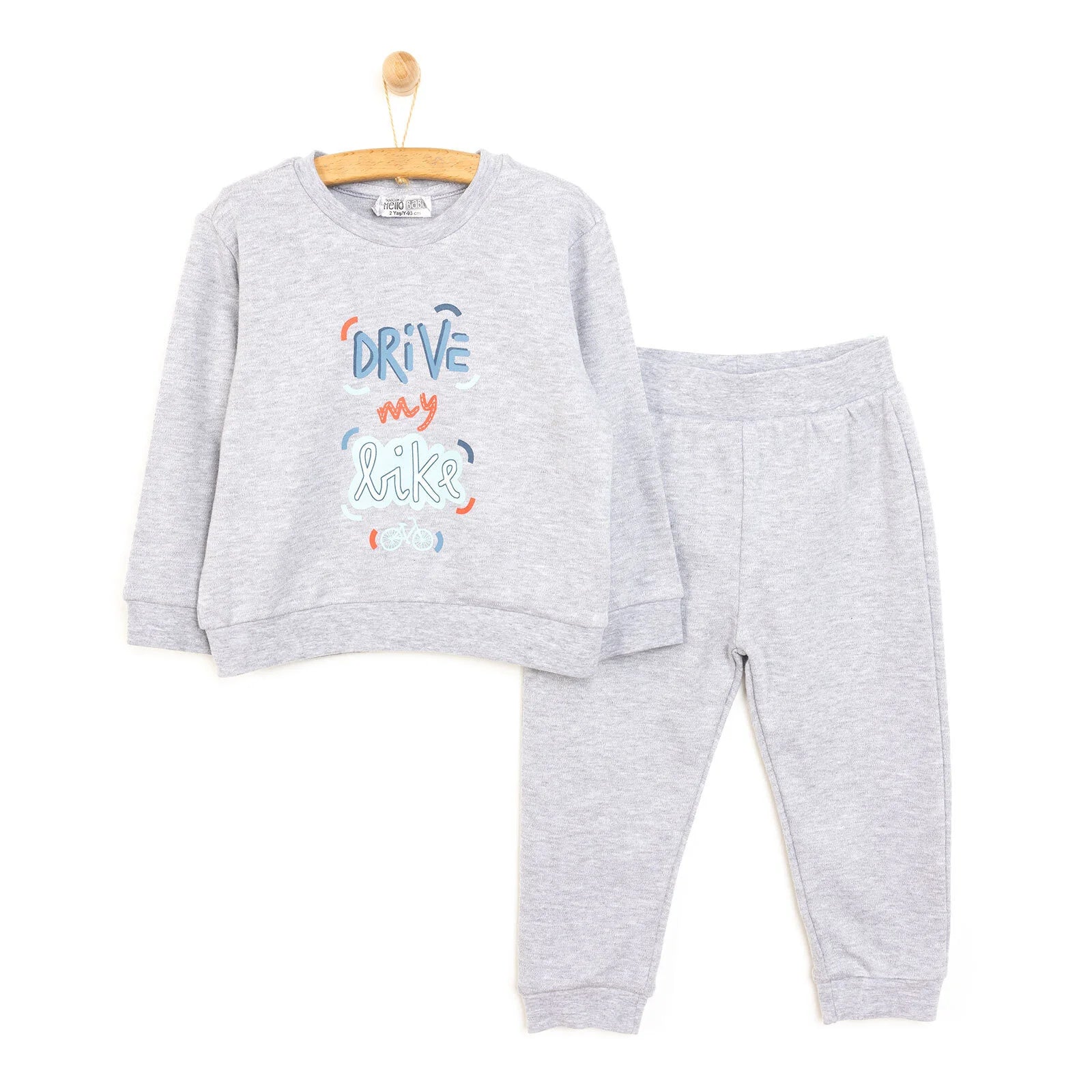 HelloBaby Baby Boy Joggers - Grey Melange - ebebek - Black Friday