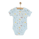 HelloBaby Galaxy Patterned Short Sleeve Bodysuit - Blue - ebebek - Black Friday