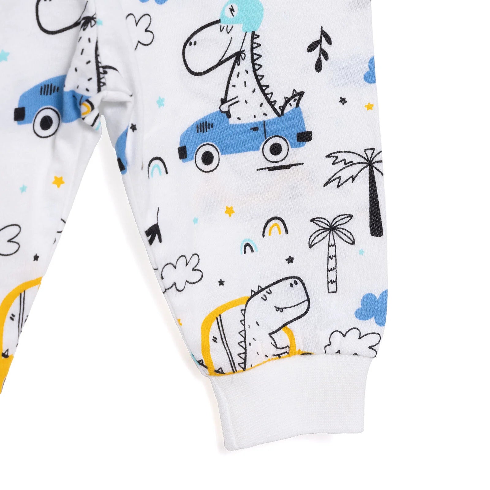 HelloBaby Boy Long Sleeve Pyjamas Set - White - ebebek - Black Friday