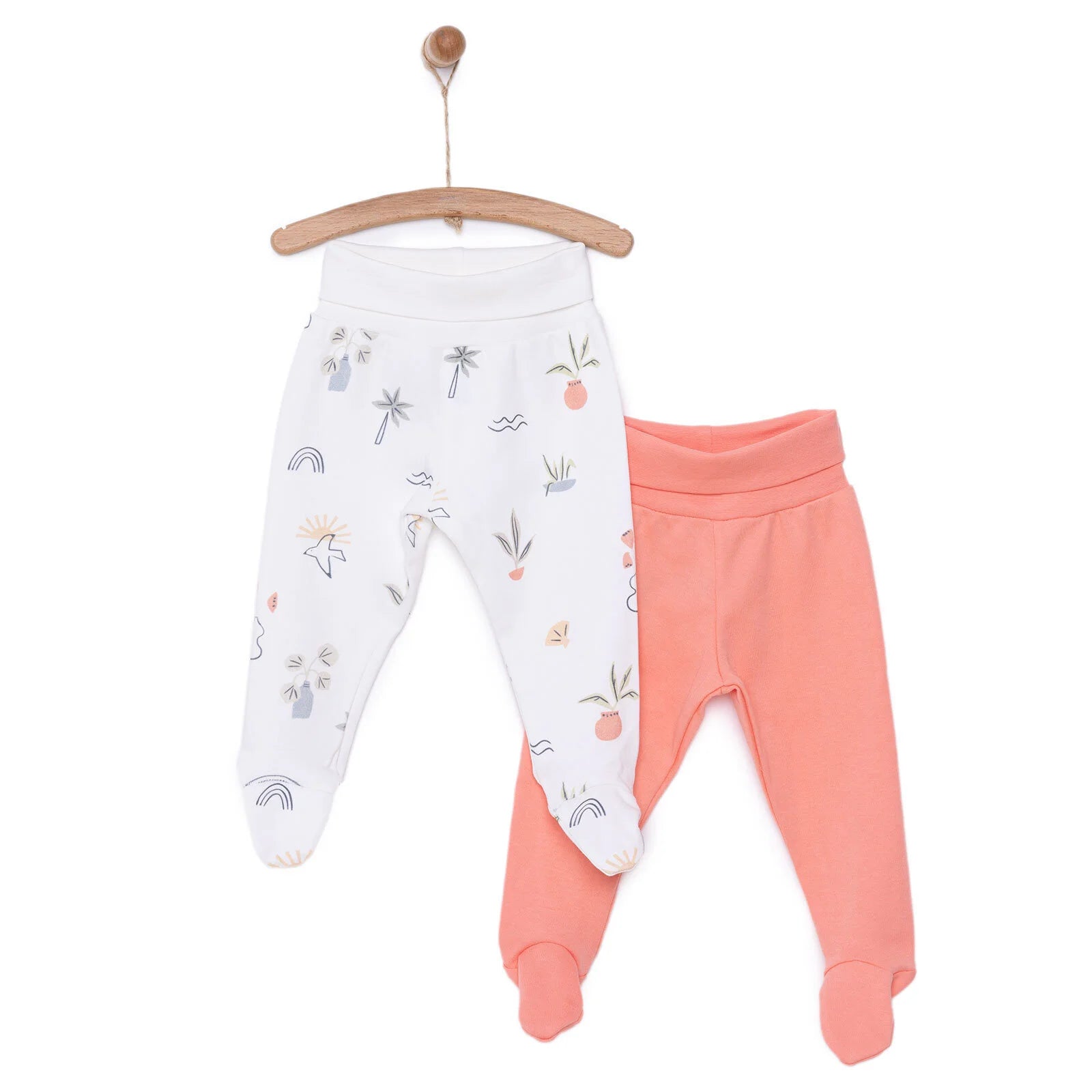 Tiffany Girl 2 Piece Footed Bottom - Salmon - ebebek - Black Friday