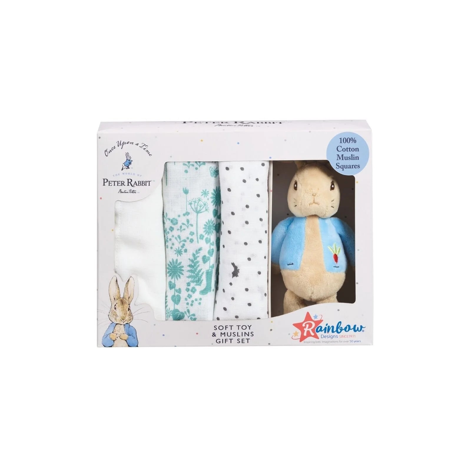 Peter Rabbit Muslin & Soft Toy Gift Set - ebebek - Black Friday