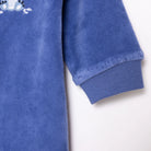 HelloBaby Newborn Velvet Footless Jumpsuit - Indigo - ebebek - Black Friday