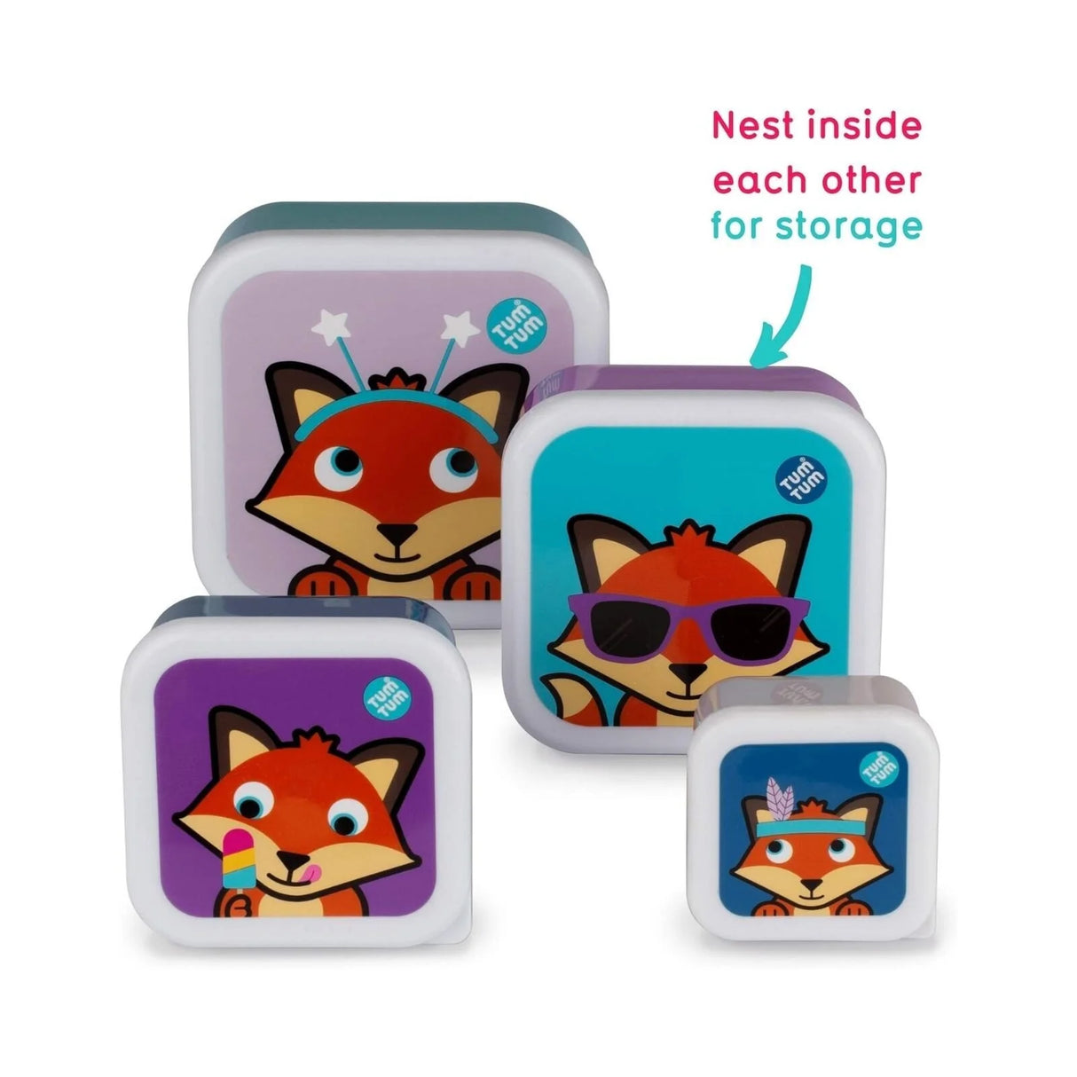 TUM TUM Nesting Snack Pots Pack of 4 - Felicity Fox - ebebek - Black Friday