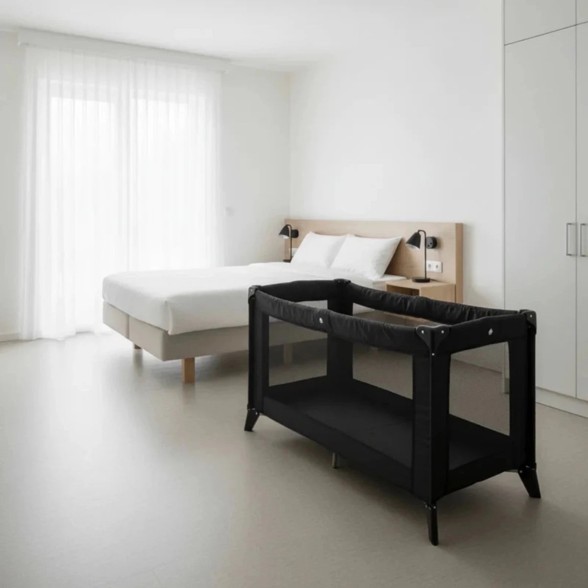 East Coast Travel Cot - Black Black - ebebek