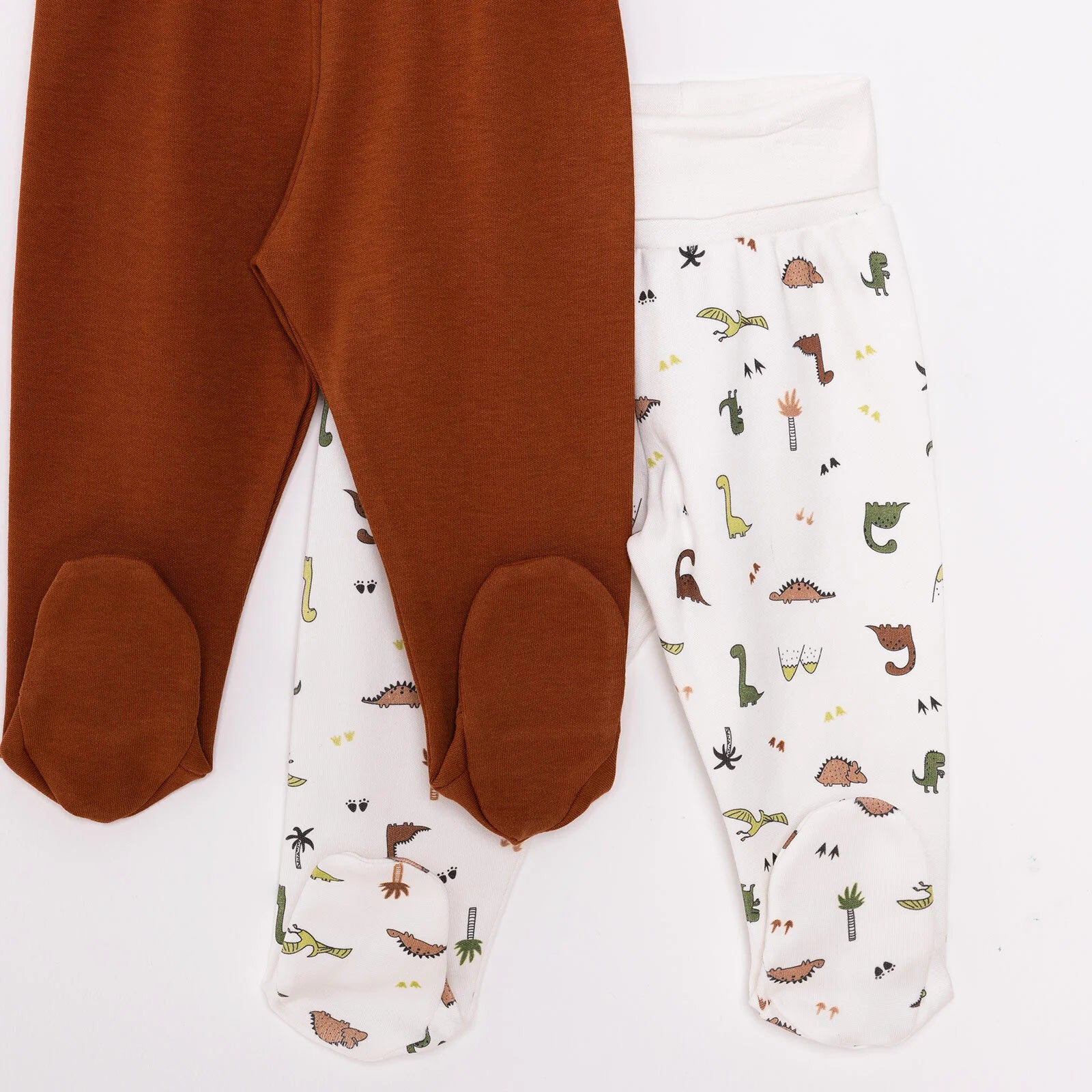 Tiffany Baby Boy 2 Pcs Footed Bottom - Brown - ebebek - Black Friday