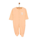 HelloBaby Newborn Girl Footed Jumpsuit - Salmon - ebebek - Black Friday