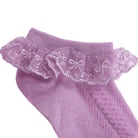 HelloBaby Girl Socks with Lace - Purple - ebebek - Black Friday