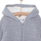 HelloBaby Basic Unisex Plush Knit Cardigan - Grey Melange - ebebek - Black Friday