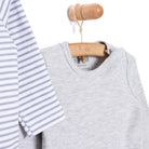 HelloBaby Boy 2 - Pack Long Sleeve Bodysuit - Grey Melange - ebebek - Black Friday