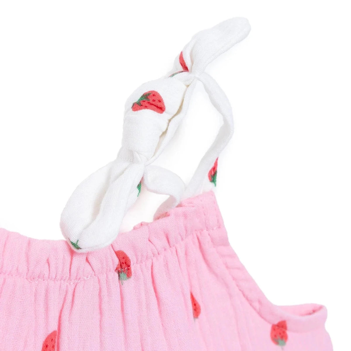 HelloBaby Girls Dress Buttoned Berry Belle Crew Neck Short Sleeve - Pink Printed Pink Printed - ebebek