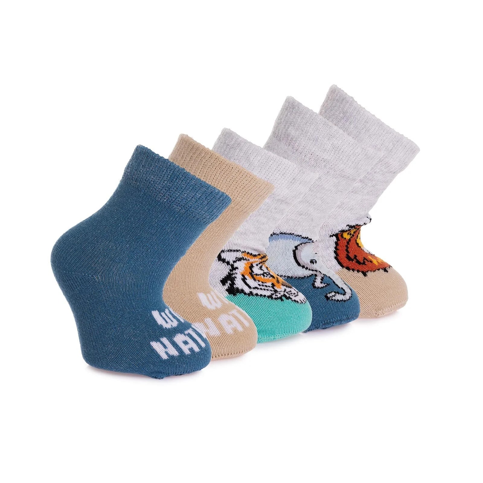HelloBaby Baby Boy Pack of 5 Socks - Beige - ebebek - Black Friday
